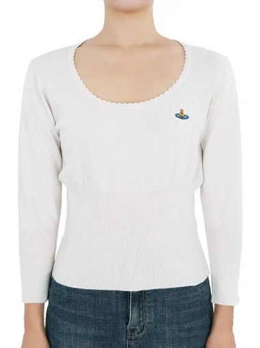 Cashmere Bebe Knit Top Cream - VIVIENNE WESTWOOD - BALAAN 1