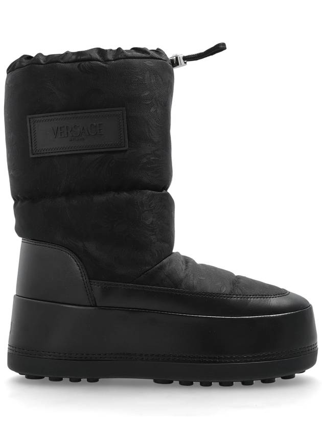 Versace Snow Boots With Logo, Women's, Black - VERSACE - BALAAN 1