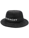 Raffia Bucket Hat Balck - GIVENCHY - BALAAN 1