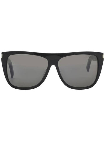 Saint Laurent Smoke Grey Rectangular Unisex Sunglasses SL 1 002 59 - SAINT LAURENT - BALAAN 1