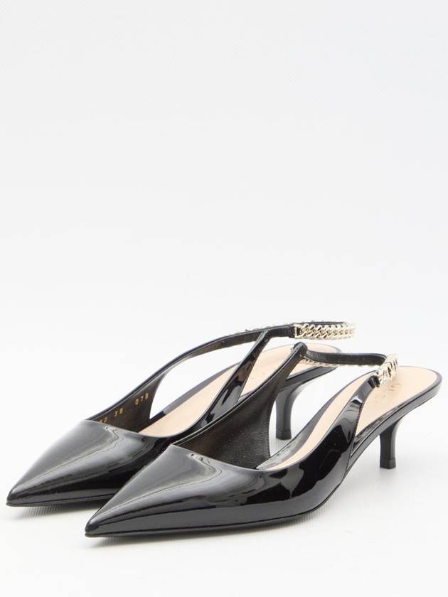 Signoria Slingback Heels Black - GUCCI - BALAAN 3