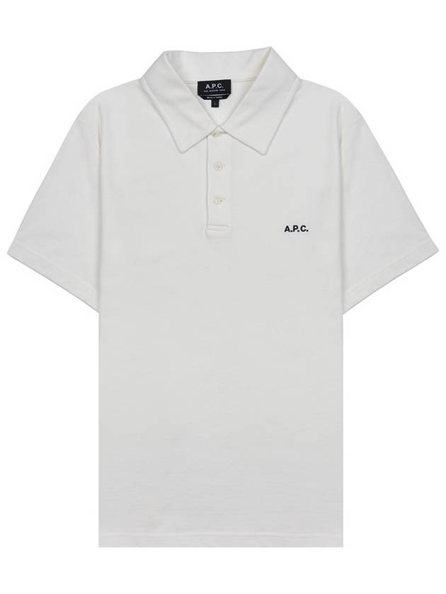 Austin Embroidery Logo Polo Shirt White - A.P.C. - BALAAN 2