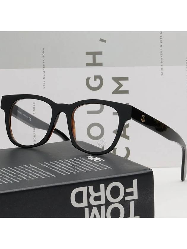 Eyewear Horn-Rim Eyeglasses Black - MONCLER - BALAAN 3