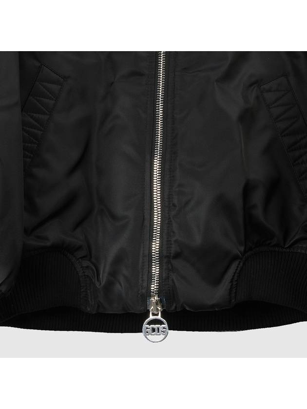 Women's Back Logo Bomber Jacket Black - GCDS - BALAAN 7