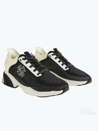 Good Luck Panel Knit Low Top Sneakers White - TORY BURCH - BALAAN 2