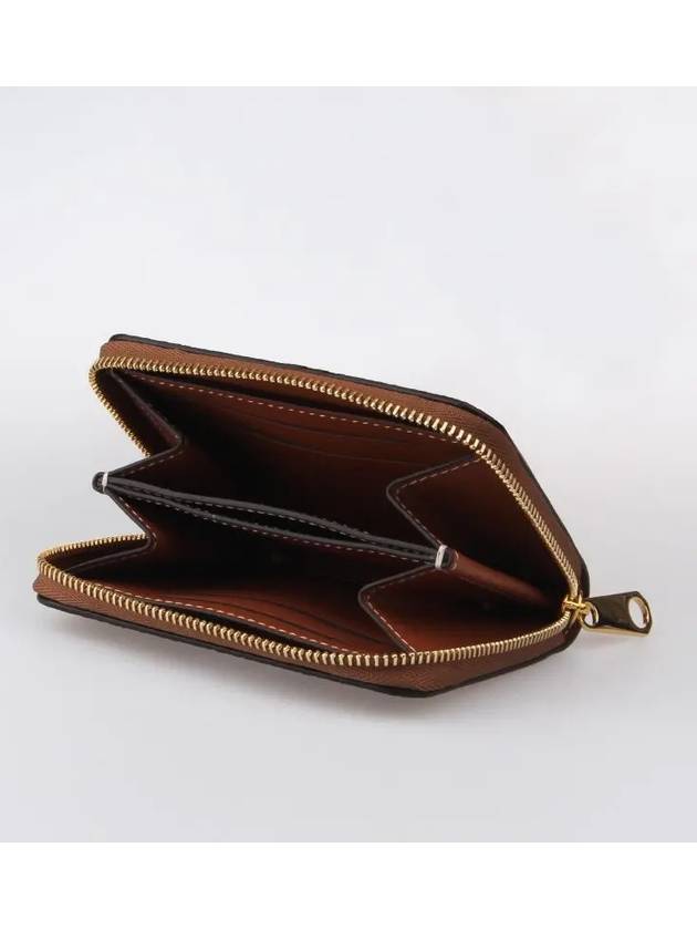 Check Leather Coin Wallet Beige - BURBERRY - BALAAN 4