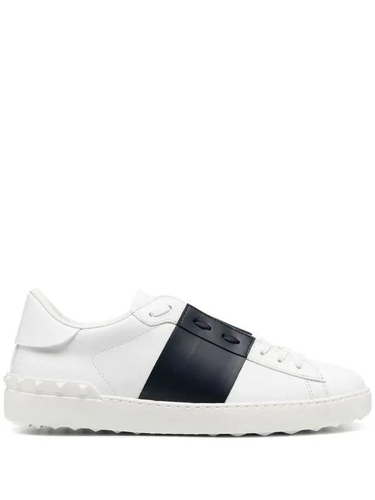 Hidden Open Band Low Top Sneakers White - VALENTINO - BALAAN.