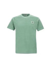 Organic Cotton Short Sleeve T-Shirt Light Green - STONE ISLAND - BALAAN 2