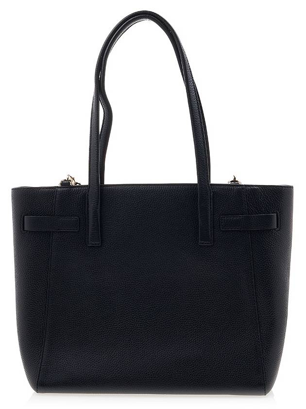 Carmen Large Pebbled Leather Tote Bag Black - MICHAEL KORS - BALAAN 4