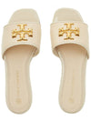 Logo Eleanor Slippers Cream - TORY BURCH - BALAAN 7