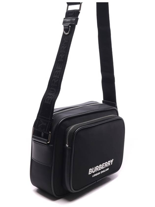 Logo Print Nylon Crossbody Bag Black - BURBERRY - BALAAN 4