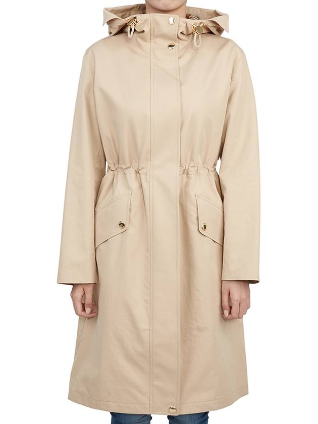 Drawstring Trench Coat Beige - BURBERRY - BALAAN 4