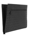 Intrecciato Document Clutch Bag Black - BOTTEGA VENETA - BALAAN 4