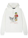 Bear Intarsia-Knit Hoodie White - POLO RALPH LAUREN - BALAAN 2