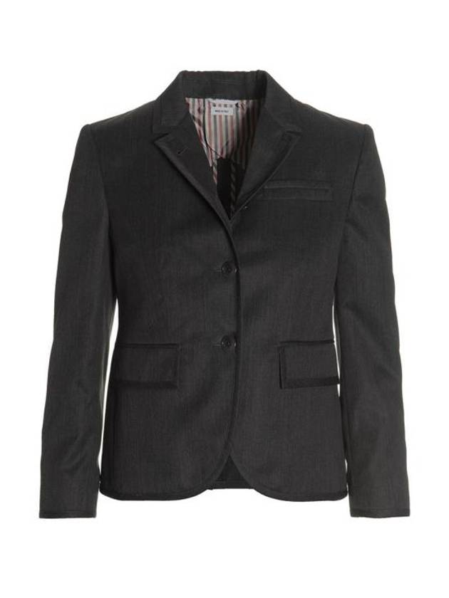 High Armhole Gabardine Wool Jacket Grey - THOM BROWNE - BALAAN 2