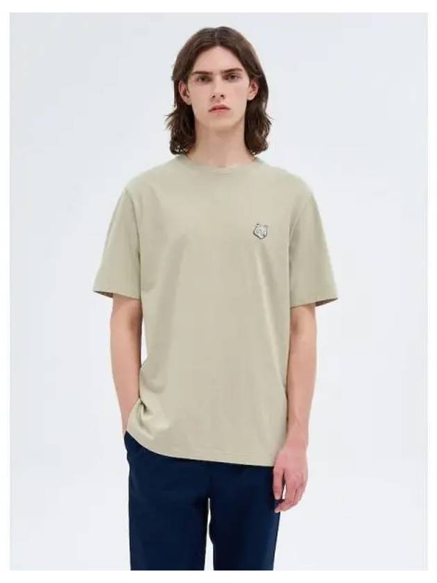 Men s Foxhead Patch Comfort T Shirt Ash Tree Domestic Product - MAISON KITSUNE - BALAAN 1