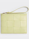 Maxi Intrecciato Bill Clutch Bag Lemon Washed - BOTTEGA VENETA - BALAAN 2