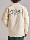 Men s Lightweight Padded Ridge Down Shirt Jacket M 8290 Ivory - MALBON GOLF - BALAAN 1