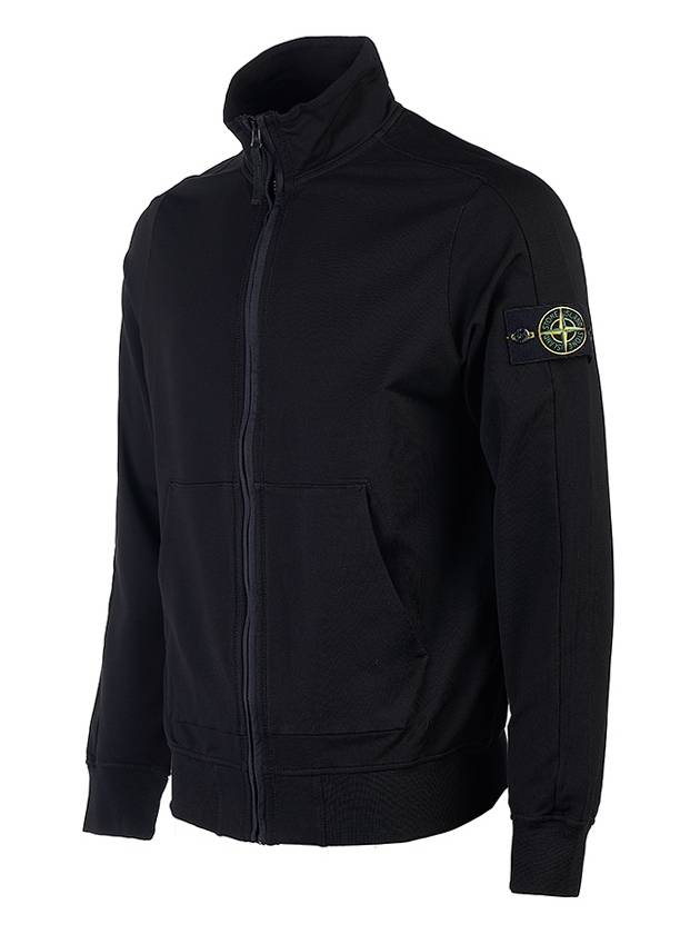 Compass Badge Regular Fit Cotton Track Jacket Black - STONE ISLAND - BALAAN 3