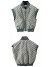 417G19A2970 8854 Oblique Motif Technical Taffeta Vest Gray Women’s Jacket TJ - DIOR - BALAAN 4