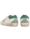 Superstar Green Heel Tab Leather Sneakers White - GOLDEN GOOSE - BALAAN 8