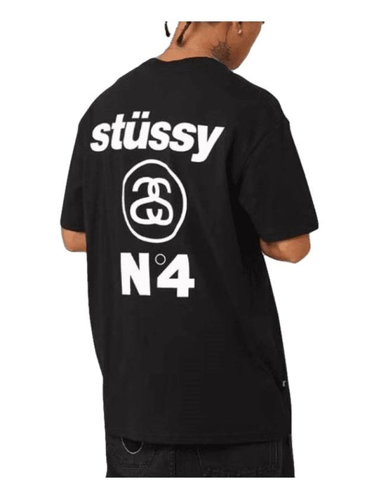 logo short sleeve t-shirt black - STUSSY - BALAAN 1