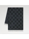 Cashmere Shawl Light Damier Scarf Muffler Black M77185 - LOUIS VUITTON - BALAAN 1