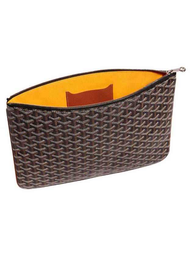 Sena Clutch Bag MM Black Brown APMSENAT2 03 - GOYARD - BALAAN 3