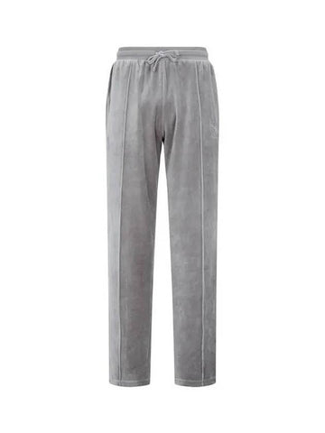 UNDERWEAR Men's Embroidered Logo Velvet Pintuck Pants Gray 270436 - EMPORIO ARMANI - BALAAN 1