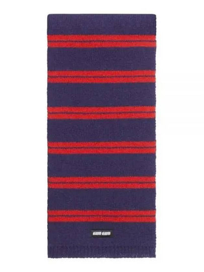 Cashmere Blend Scarf Red - MIU MIU - BALAAN 2