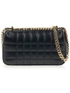 Quilted Lula Mini Leather Cross Bag Black - BURBERRY - BALAAN 4