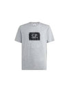 30/1 Jersey Label Style Logo Short Sleeve T-Shirt Grey - CP COMPANY - BALAAN 2