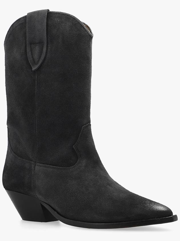 Duerto Suede Middle Boots Black - ISABEL MARANT - BALAAN 5