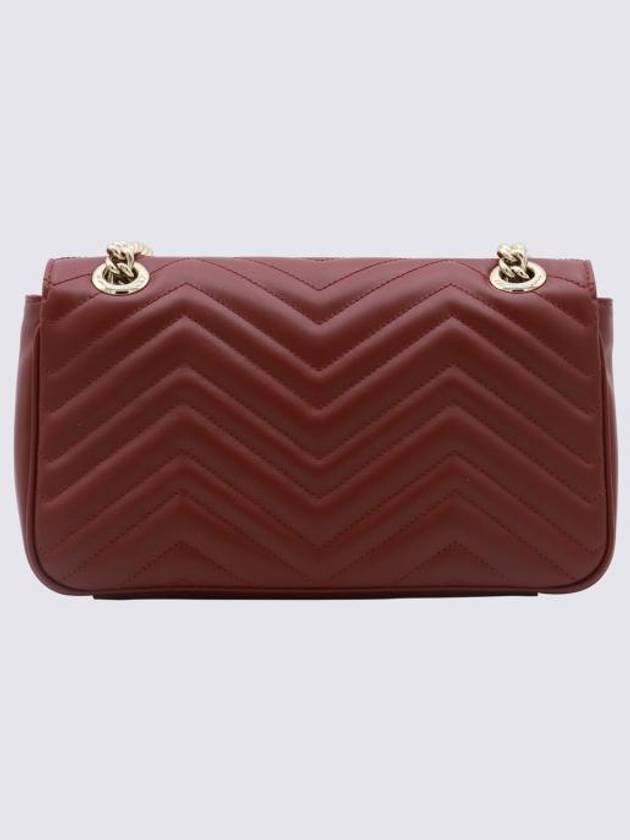 GG Marmont Small Leather Shoulder Bag Red - GUCCI - BALAAN 3