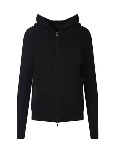 Women's Merano Bomber Jacket Black - LORO PIANA - BALAAN 1