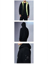 Men's Classic Bunny 2 Zip Up Hoodie Black Lime - MOOSE KNUCKLES - BALAAN 7