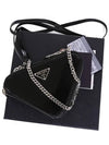 Brushed Leather Chain Mini  Shoulder Bag Black - PRADA - BALAAN 10