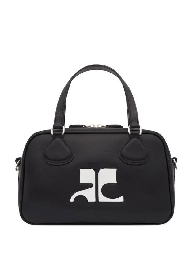 Reedition Bowling Leather Tote Bag Black - COURREGES - BALAAN 1