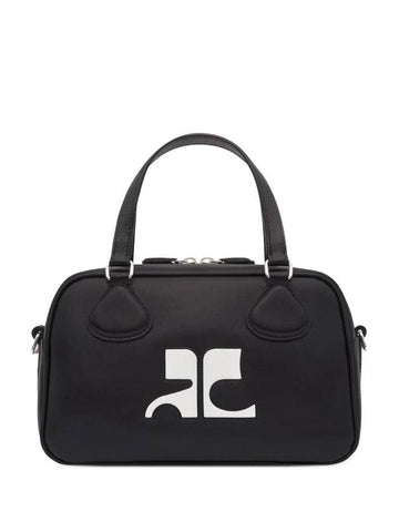 Reedition Bowling Leather Tote Bag Black - COURREGES - BALAAN 1