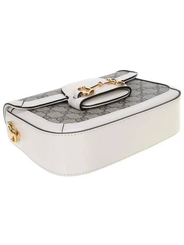 Horsebit 1955 Mini Bag Beige White - GUCCI - BALAAN 6