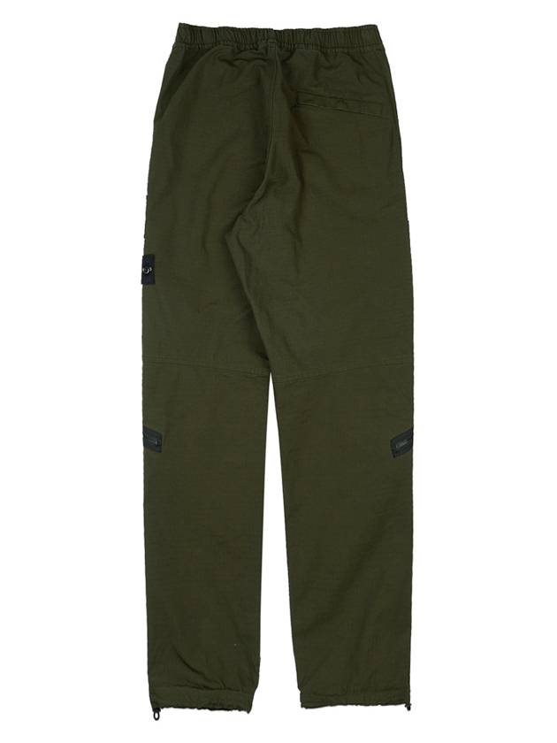 Wappen Logo Cotton Cargo Pants Olive Green - STONE ISLAND - BALAAN 3