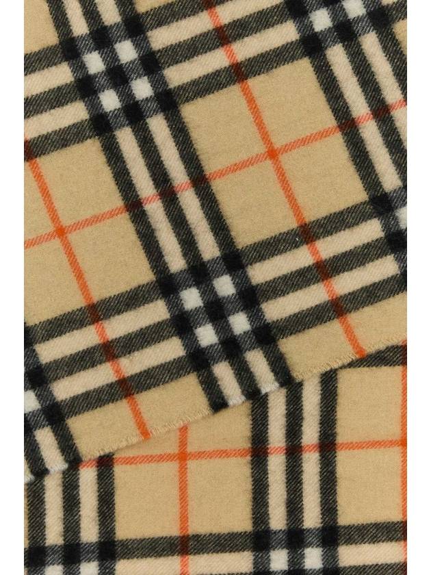 Happy Check Cashmere Scarf Sand - BURBERRY - BALAAN 3