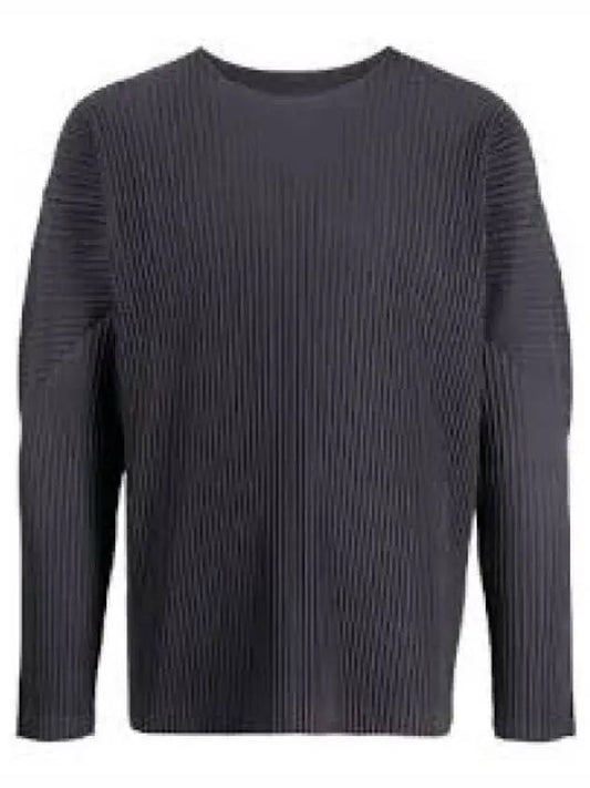 HOMME PLISSE Color Pleated T Shirt Bark Gray HP36JK19216 - ISSEY MIYAKE - BALAAN 1