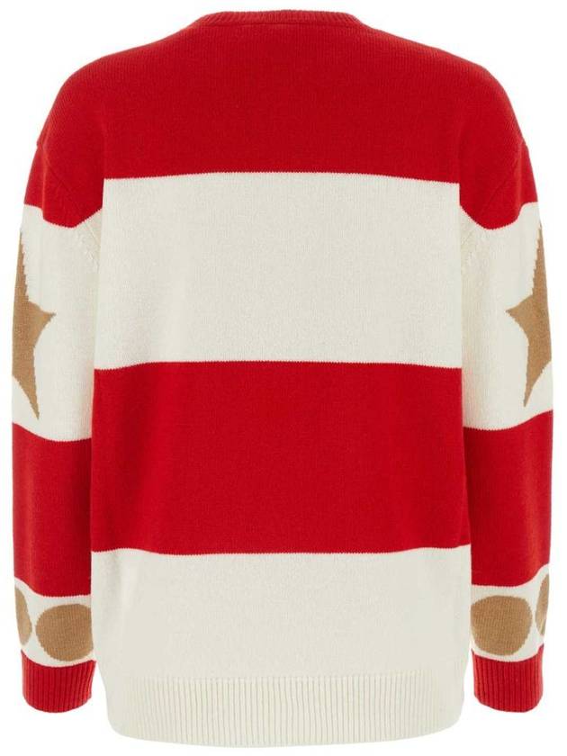 DIRCE OVERSIZED WOOL CASHMERE KNIT TOP RED - MAX MARA - BALAAN 3