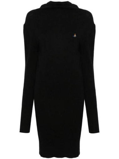 Bea Logo Midi Dress Black - VIVIENNE WESTWOOD - BALAAN 1