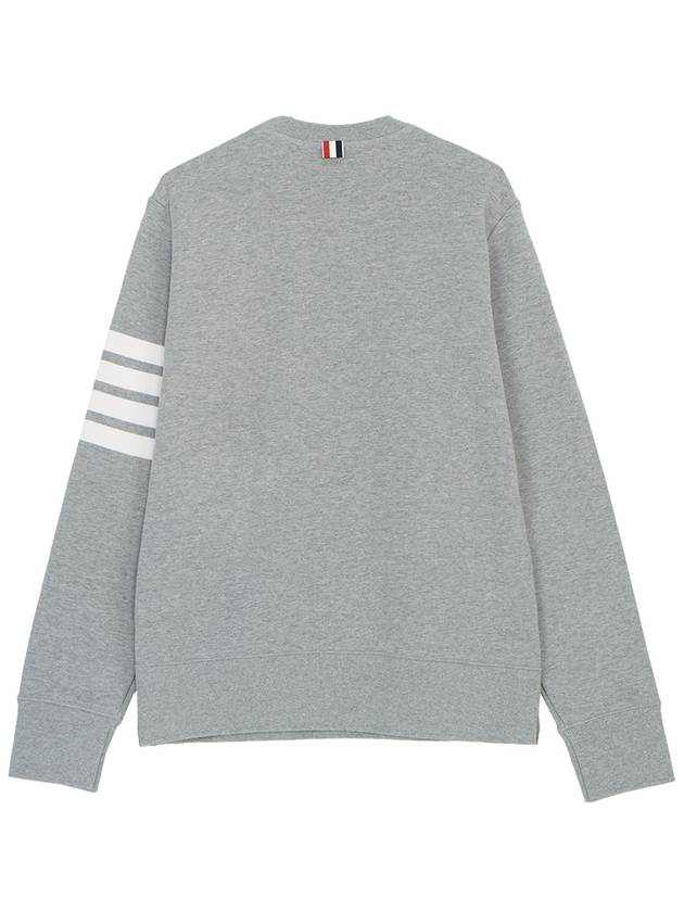 4 Bar Loopback Jersey Sweatshirt Light Grey - THOM BROWNE - BALAAN 3