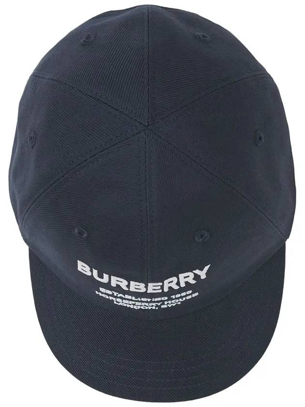 Kids Logo Embroidered Baseball Cap Midnight 8049541 - BURBERRY - BALAAN 4