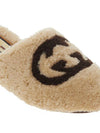 Interlocking G Slippers Light Brown - GUCCI - BALAAN.