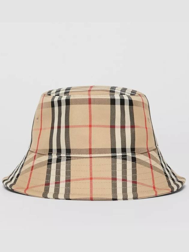 Vintage Check Technical Bucket Hat Beige - BURBERRY - BALAAN 3