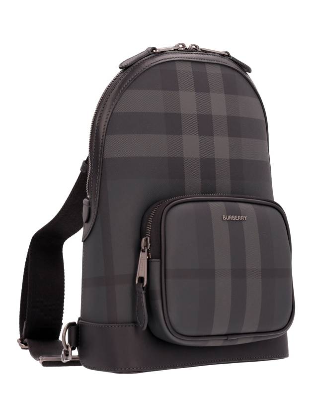 Check Sling Bag Black - BURBERRY - BALAAN 3